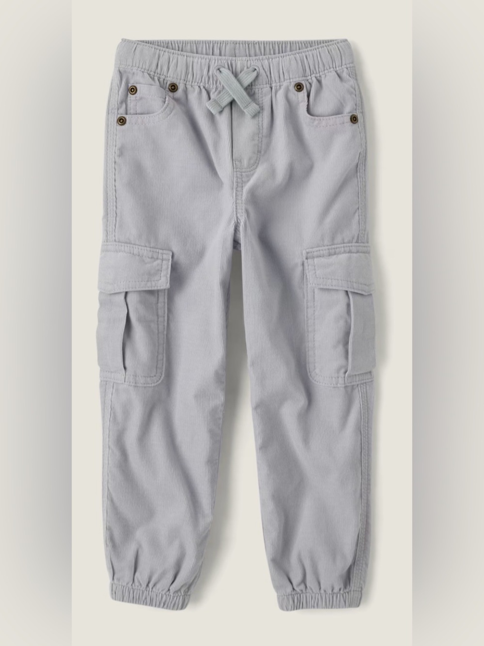 Gymboree Boys Cargo Jogger Pants - Little Snowflake - Gray